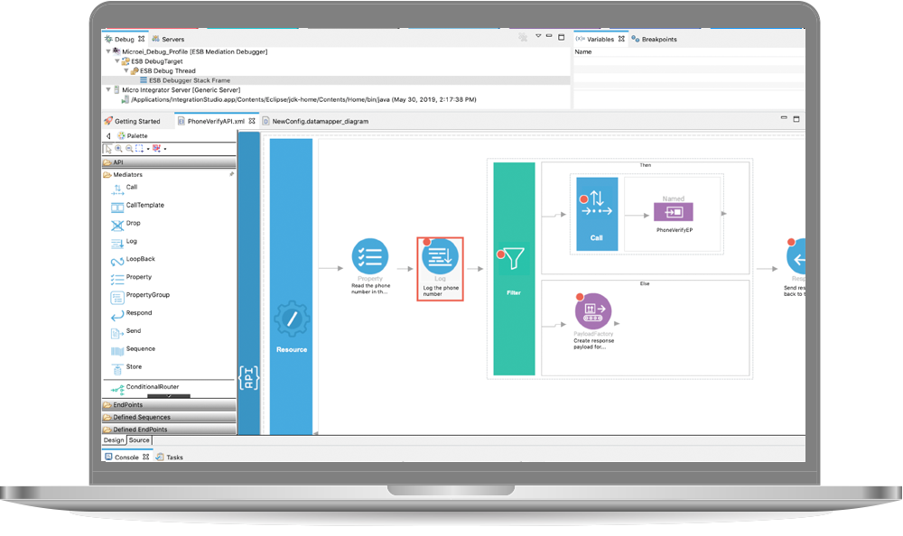 Wso2 developer studio dashboard