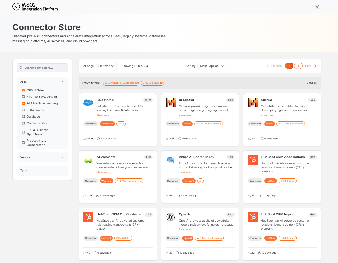 Deep connectivity across AI, data, and enterprise systems