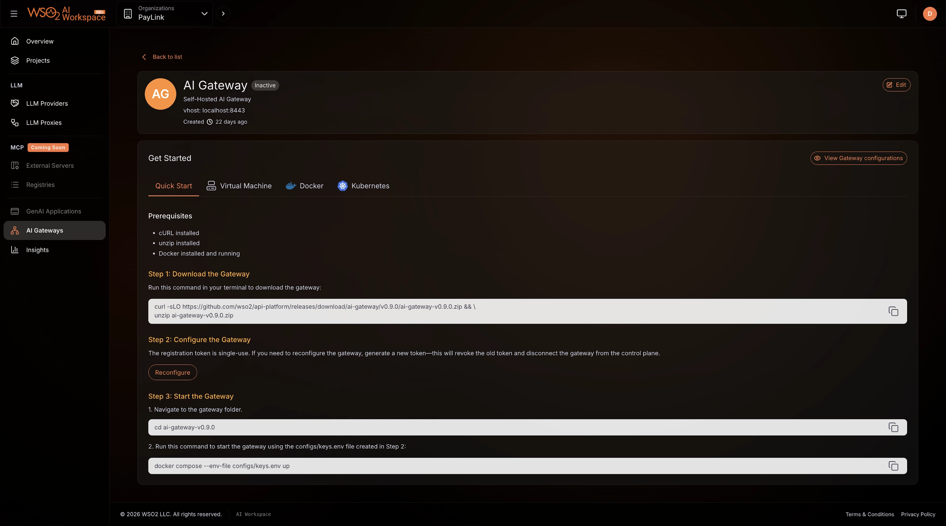 Deploy and manage AI gateways