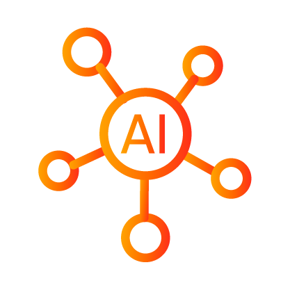 AI-driven orchestration layer icon