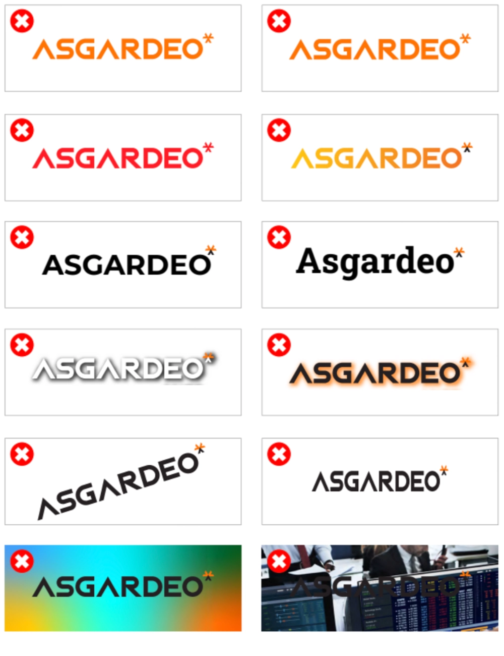 asgardeo logo improper usage