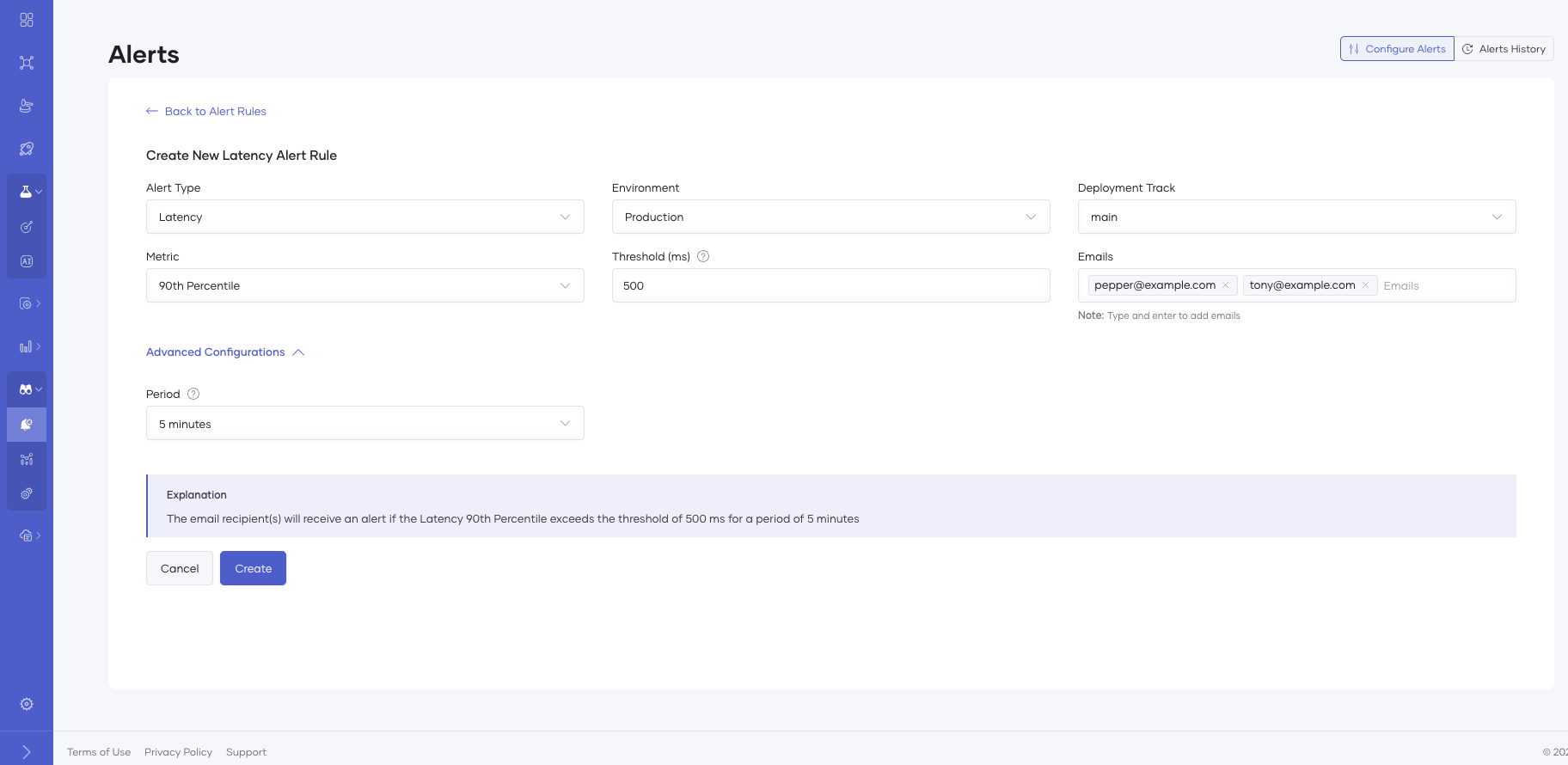 Alerts-config