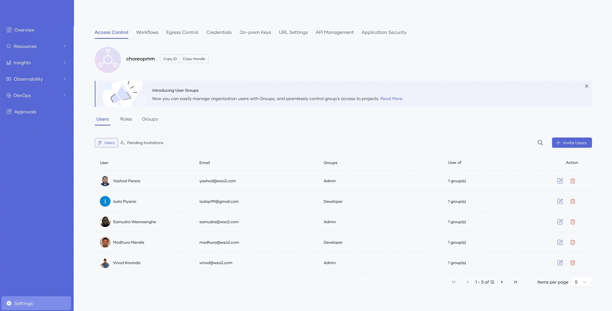 Multi tenancy with RBAC screenshot