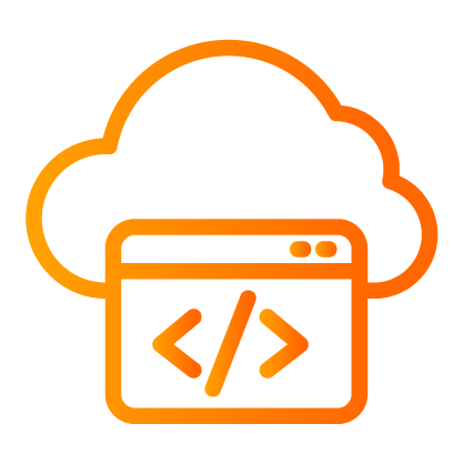 Cloud native application development icon