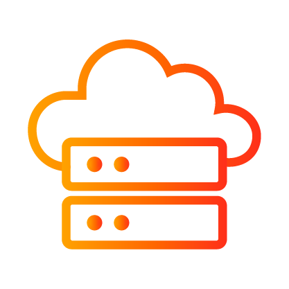 Cloud native infrastructure icon