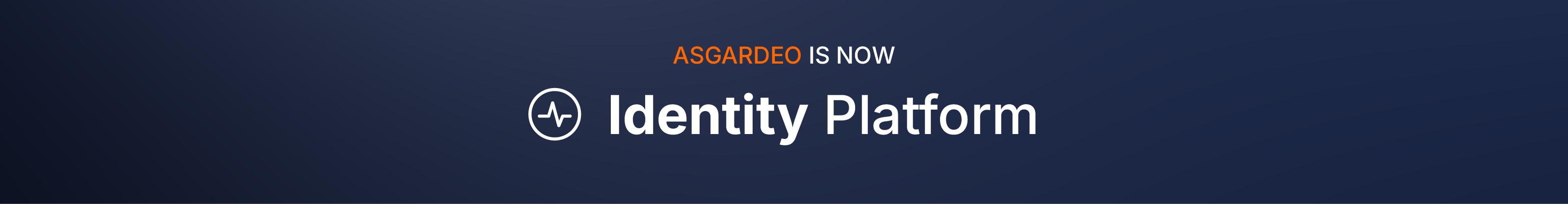 Asgardeo is being renamed to WSO2 Identity Platform Banner
