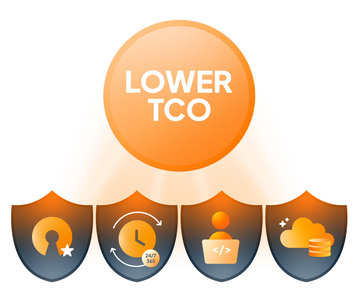 Lower TCO for more features