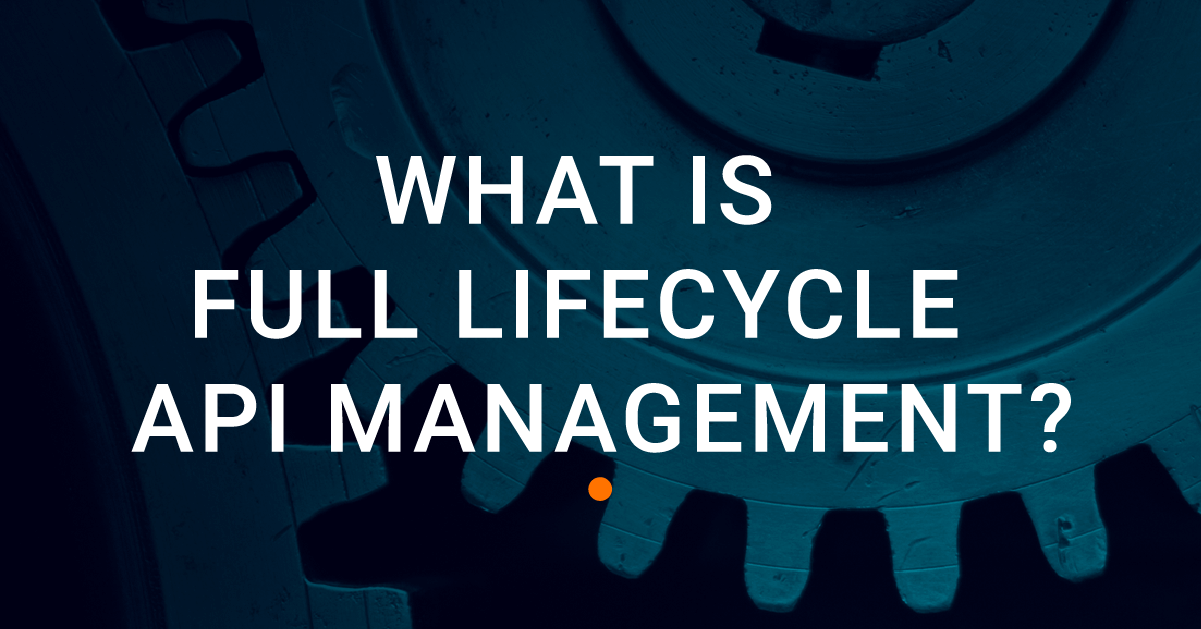 What is Full Lifecycle API Management?